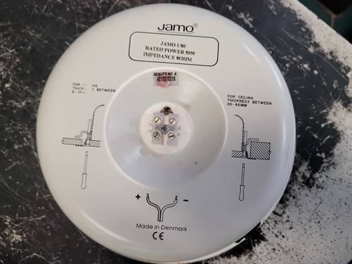 READ Parts/Repair Jamo U80 Ceiling Speaker Pair 50W Power White 8 OHM - Picture 2 of 5