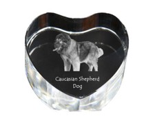Cane da pastore del Caucaso cuore di cristallo con cane Art-Dog