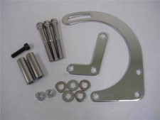 Sbc Chevy Chrome Low Mount Alternator Bracket Short Water Pump Driver Side Open