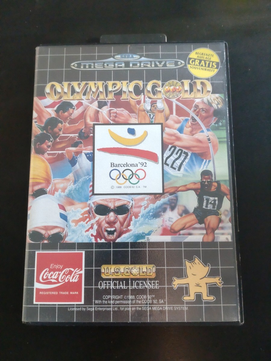 Jeu Olympic Gold Barcelone 92 – Sega Megadrive – Bon état – Jeu Sport Rétro – Monaco 1995