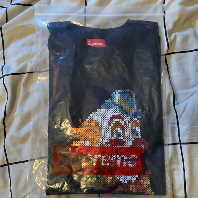 Supreme Sequin Clown T Shirt SS Size XL Black NWT FW 21 | eBay