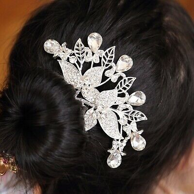 Details about   Vintage Wedding Crystal Rhinestone Party Prom Bridal Hair Comb Clip Pearl Shell
