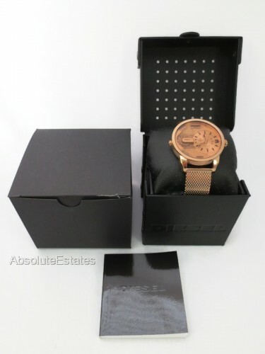 NEW Diesel Little Daddy Rose Gold Tone DZ5600 Unisex Men's