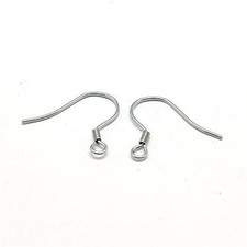 20 pcs Stainless Steel Hypo-Allergenic French Earring Findings Hooks Earwire DIY