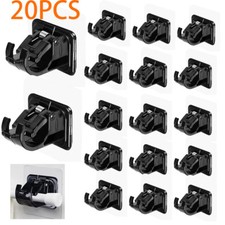 20PCS Self Adhesive Adjustable Curtain Rod Holders No Drilling Nail Free Hooks