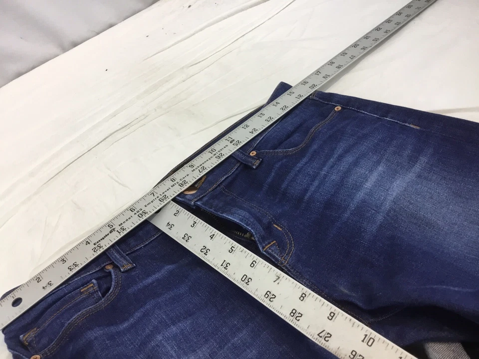Jeans Marca J Talla 29 Pierna Ajustada Oscura Algodón Poli Elástico Alta Destr YGI R1-835 Foto 2 de 4