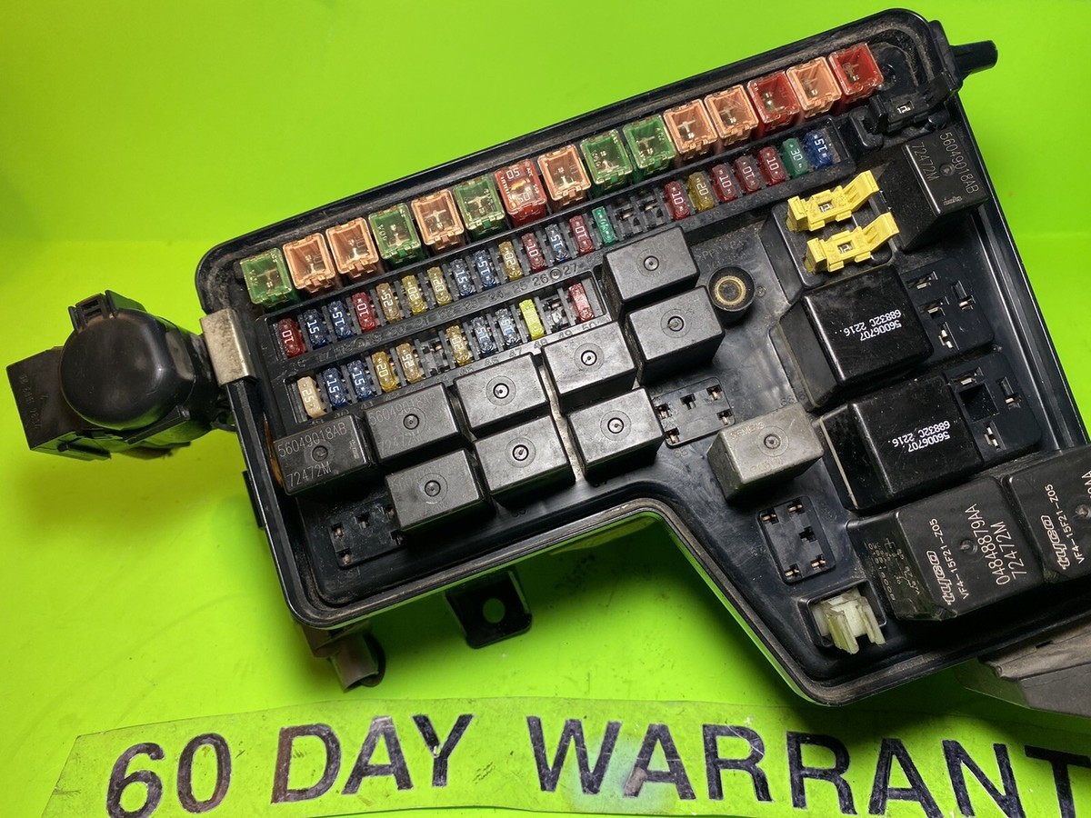 2003 dodge ram 1500 cigarette lighter fuse 02-03 DODGE RAM TIPM INTEGRATED POWER DISTRIBUTION MODULE FUSE BOX  56049011AH AI
