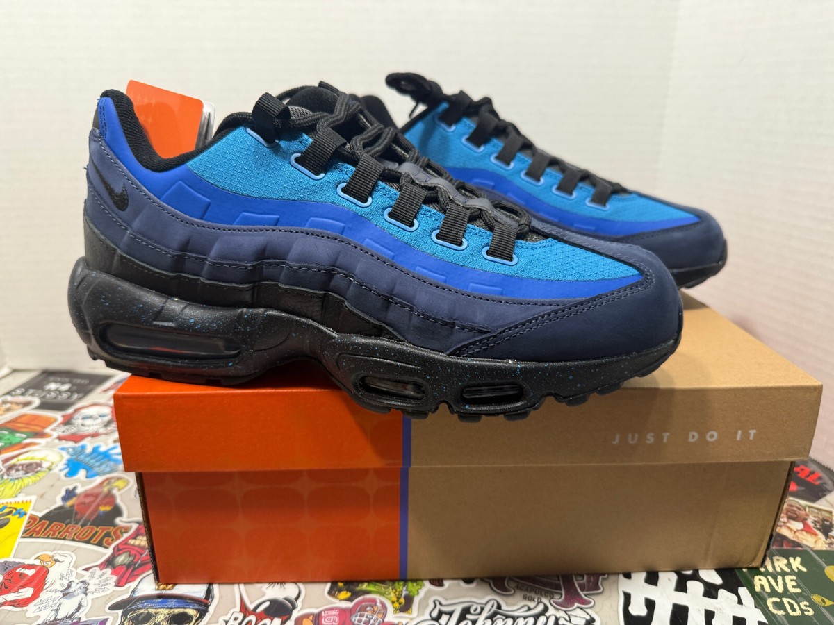 Size 10 Nike Stash x Air Max 95 2024 Blue ds SIGNED RARE!