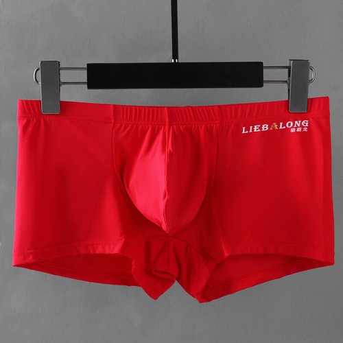 Men's Underwear Boxer Briefs Ice Silk Shorts Panties Bulge Pouch Underpants﹜ - Picture 11 of 30