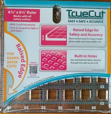 New In Package Grace Company 6.5" X 6.5" TrueCut Ruler With Raised Edge