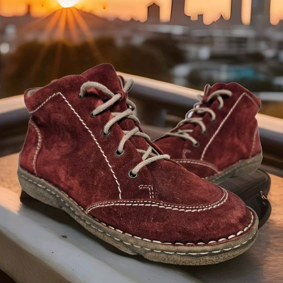 JOSEF Seibel Neele Spirit Of Nature Ladies Suede Chucka Boots UK