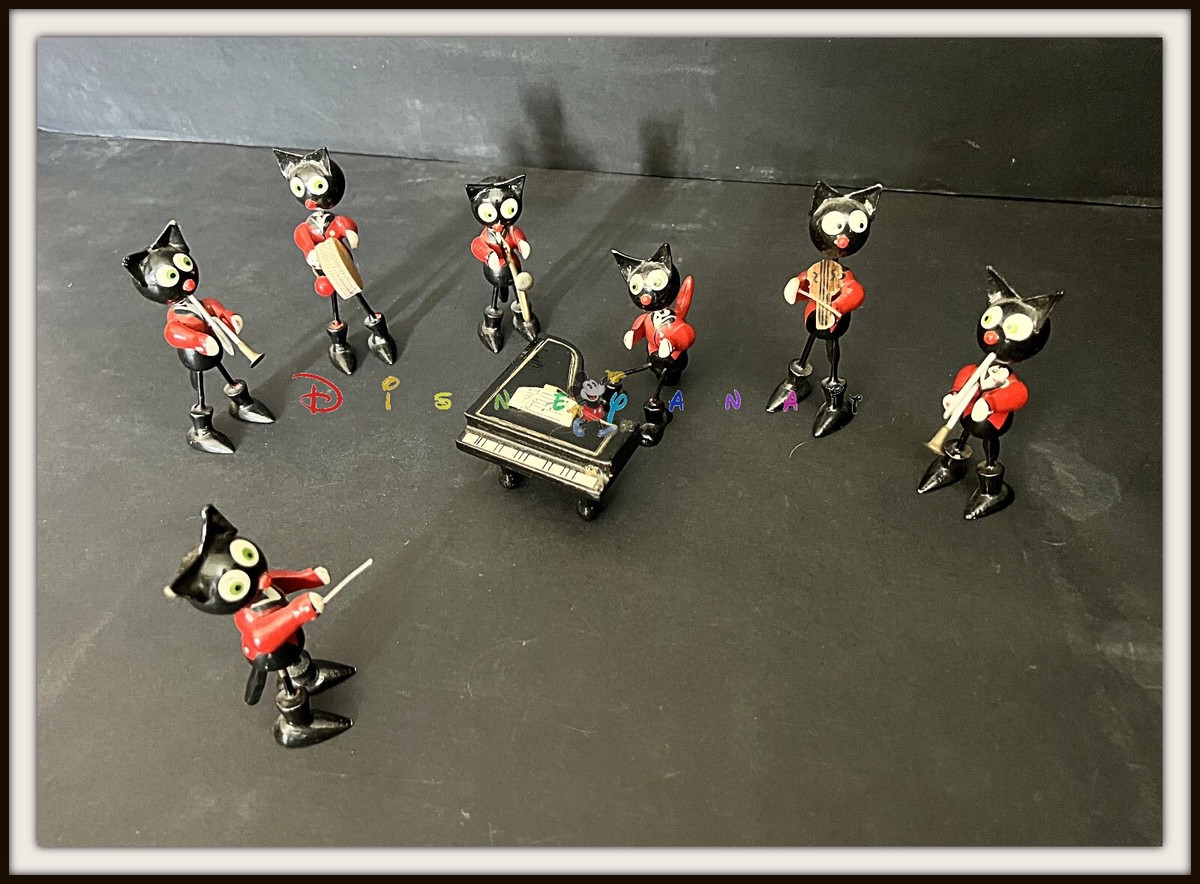 ⭐ FELIX THE CAT wood figures band orchestra - DISNEYANA.IT ⭐ | eBay