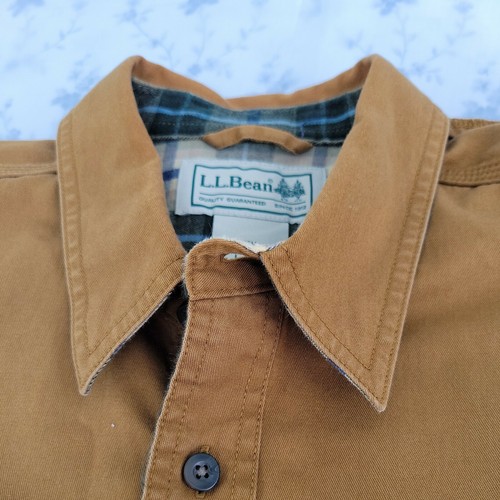 LL BEAN Mens Size Large Flannel Lined 