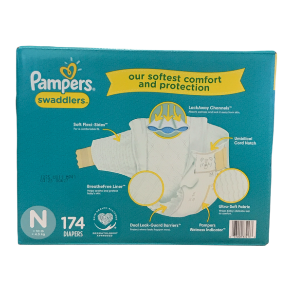 Pampers Swaddlers Diapers - 174 Count for sale online | eBay