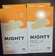 2 boxes Mighty Patch Nose by Hero Cosmetics, HYDROCILLOID 10 patches Each