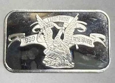 APMEX Eagle  One Troy Ounce .999 Fine Silver Bar