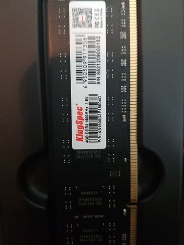 KingSpec 4GB PC3-12800 Desktop DDR3 1600 MHz 240-Pin DIMM high quality - Picture 1 of 4