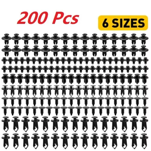 For Nissan 200Pcs Bumper Hood Clips Retainer Rivet Fastener Fender Push Pin USA