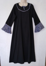 Abaya Dress Kaftan Muslim Womens Jilbab Black Hijab Maxi Islamic Gold Blue Laced