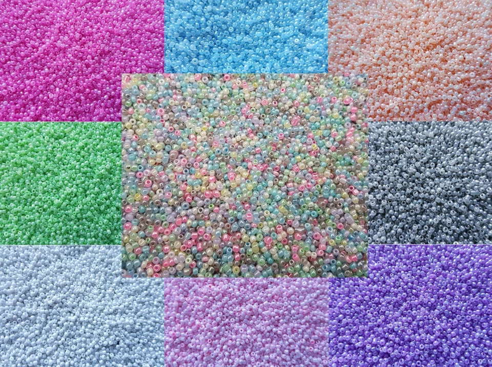SALE 🌟 3 for 2 🌟 2700 Pearl Glass Seed Beads Size 11/0 2mm 45g For Jewellery - Image 1 of 1