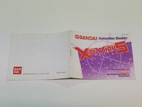 Xevious Autentico Originale NES Nintendo solo manuale *usura