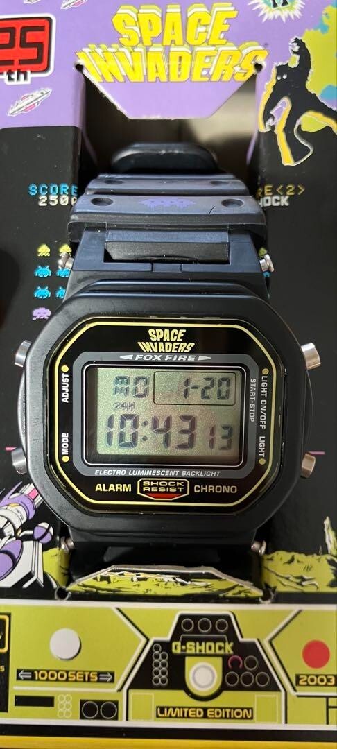 Casio G-Shock Space Invaders Collaboration Limited 25th