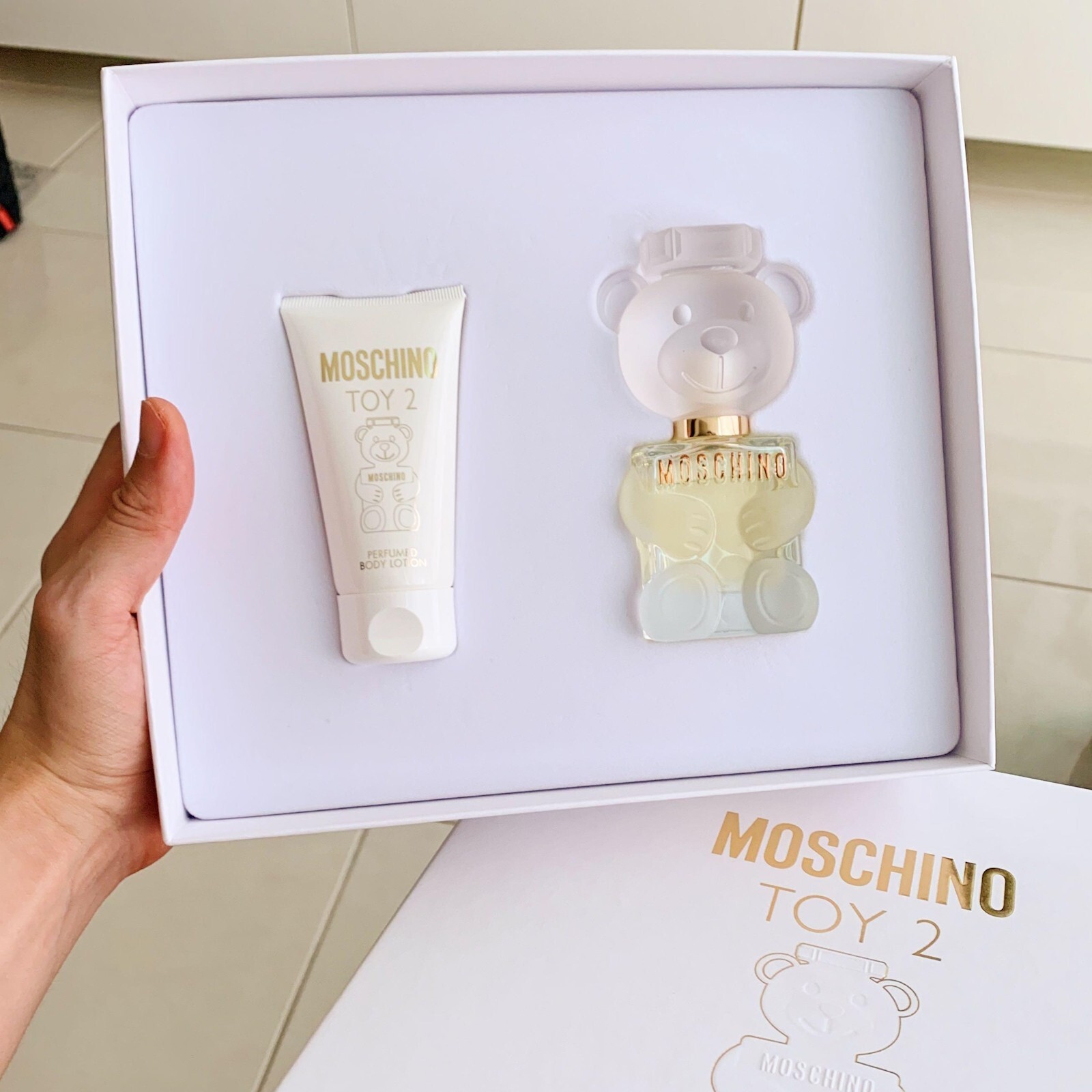 MOSCHINO Toy 2 30ml EDP and 50ml Body Lotion Gift Set. New and Boxed