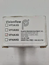 Visionflow VF4A3G Plastic Process Equipment Water Flow Meter 3 GPM 1/2" NPT Pipe