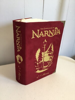 The Complete Chronicles of Narnia, C. S. Lewis, Custom Hand-Bound in Suede