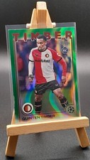 Quinten Timber Feyenoord Rookie Football Card Topps Flagship 2025 Green