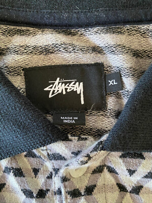 Stussy Diamond Polo Shirt XL 100% Cotton | eBay