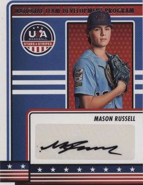 2023 Panini USA Baseball Stars & Stripes - Mason Russell #NTDP-MR - 1 of 1