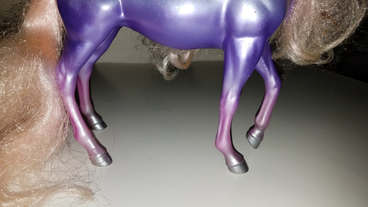 Cheval Fashion Star Fillies Kenner 19 Cm Mauve, Avec Selle, Licol Et Peigne, 1990