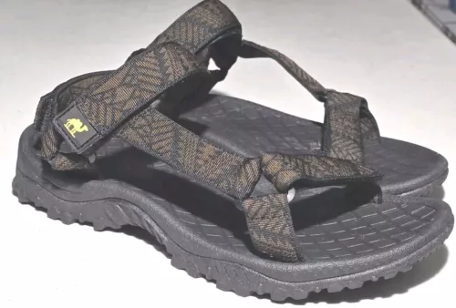 Neu CAMEL CROWN Herren Wander & Wandersandalen offene Zehenpartie sportlich Größe 8,5 schwarz
