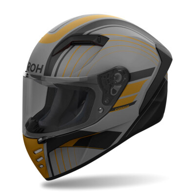AIROH Connor Achieve Full Face Helmet Grey Black Matte Bronze
