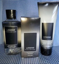 3 PCS SET BATH BODY WORKS LEGEND MEN'S COLLECTION COLOGNE 3.4 OZ CREAM GEL
