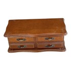Vintage wood french provincial style jewelry box with mirror — photo 2