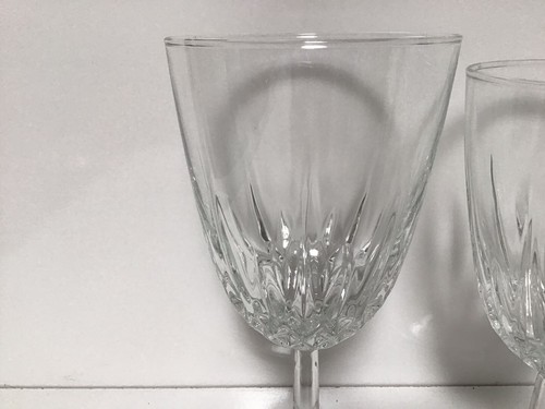 P92 10pcs Vintage Cristal D' Arques Durand Claret Wine Stem Diamant Glass - Picture 2 of 24