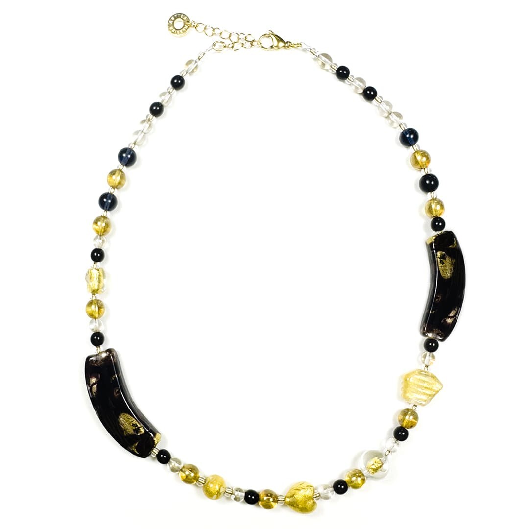 Antica Murrina Venezia CG2HAI2414 collana Happyness girocollo nero 49-54cm