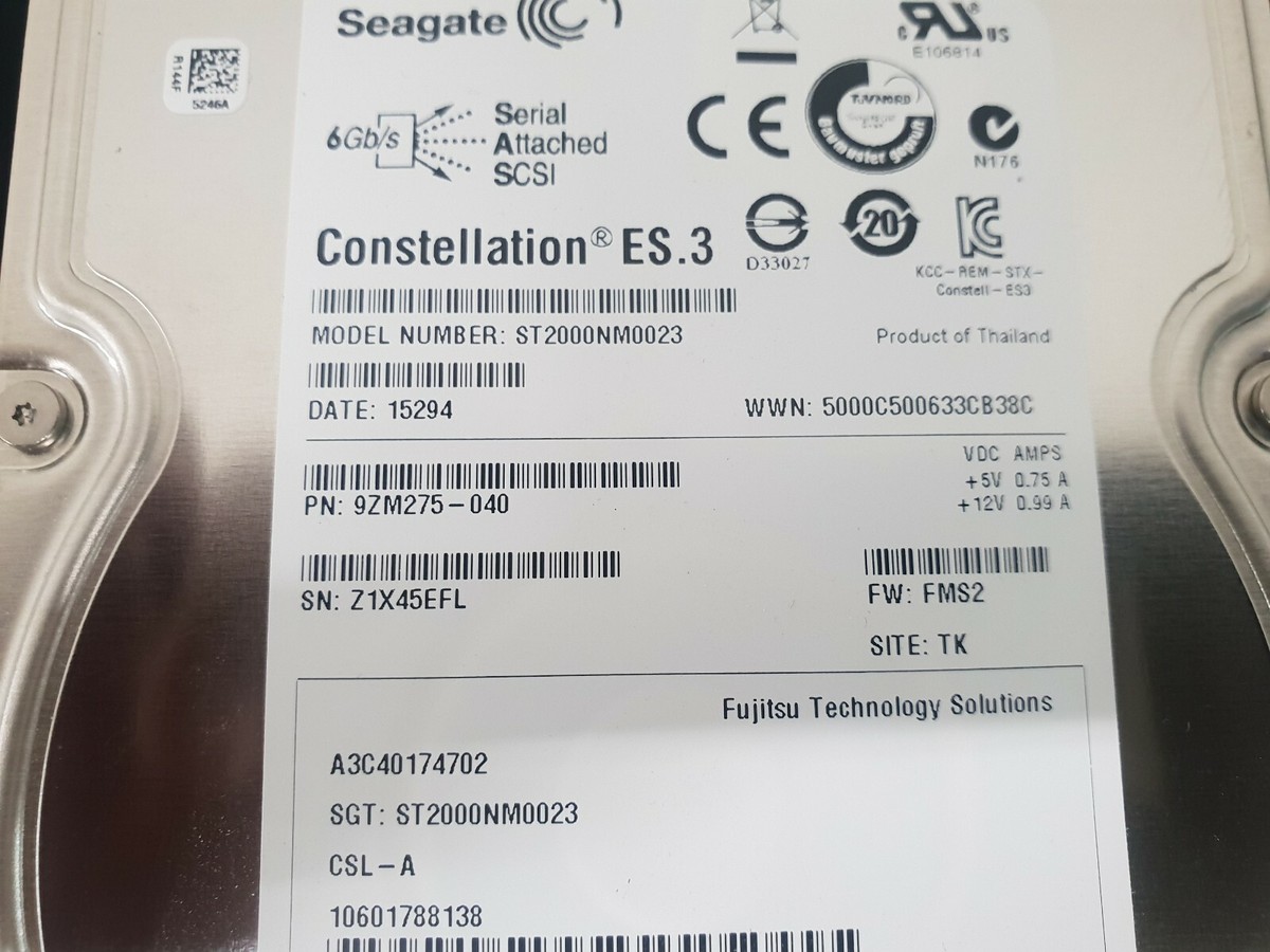 USED] Fujitsu SAS/2TB/7.2K HDD-S26361-F3820-E200 763649030035| eBay