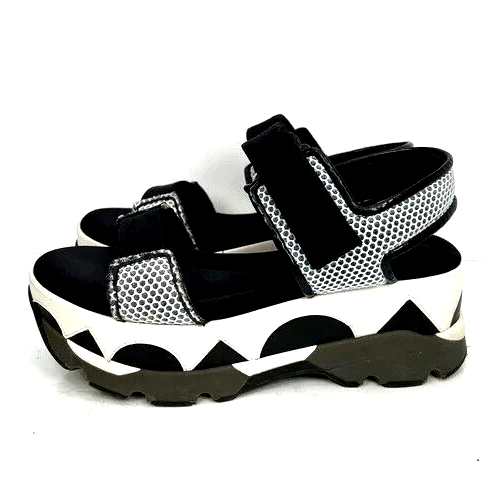 MARNI Platform Sandals Black & White Size 7.5-8/37 (run a little larger) - Picture 1 of 5