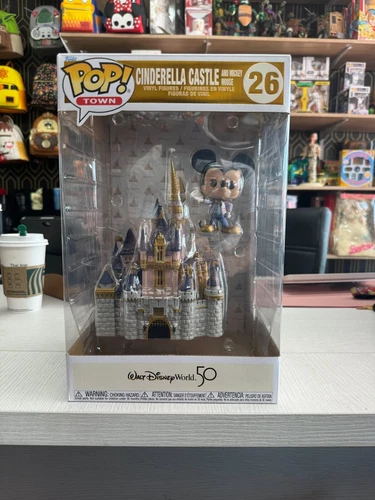 Disney Parks Walt Disney World 50th Mickey Gold Castle Vinyl Figure Funko New