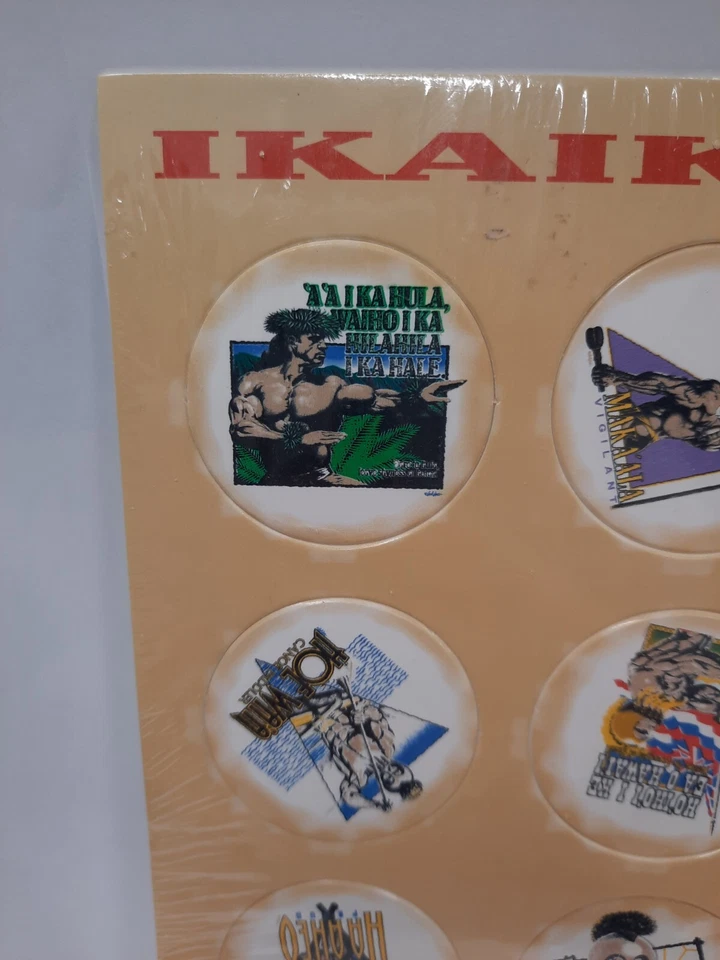 VTG 1993 Ikaika Set of 8 Pogs ~ Ink, Inc Tropical Treasure Chest Hawaii ~ NIP - Image 2 of 4