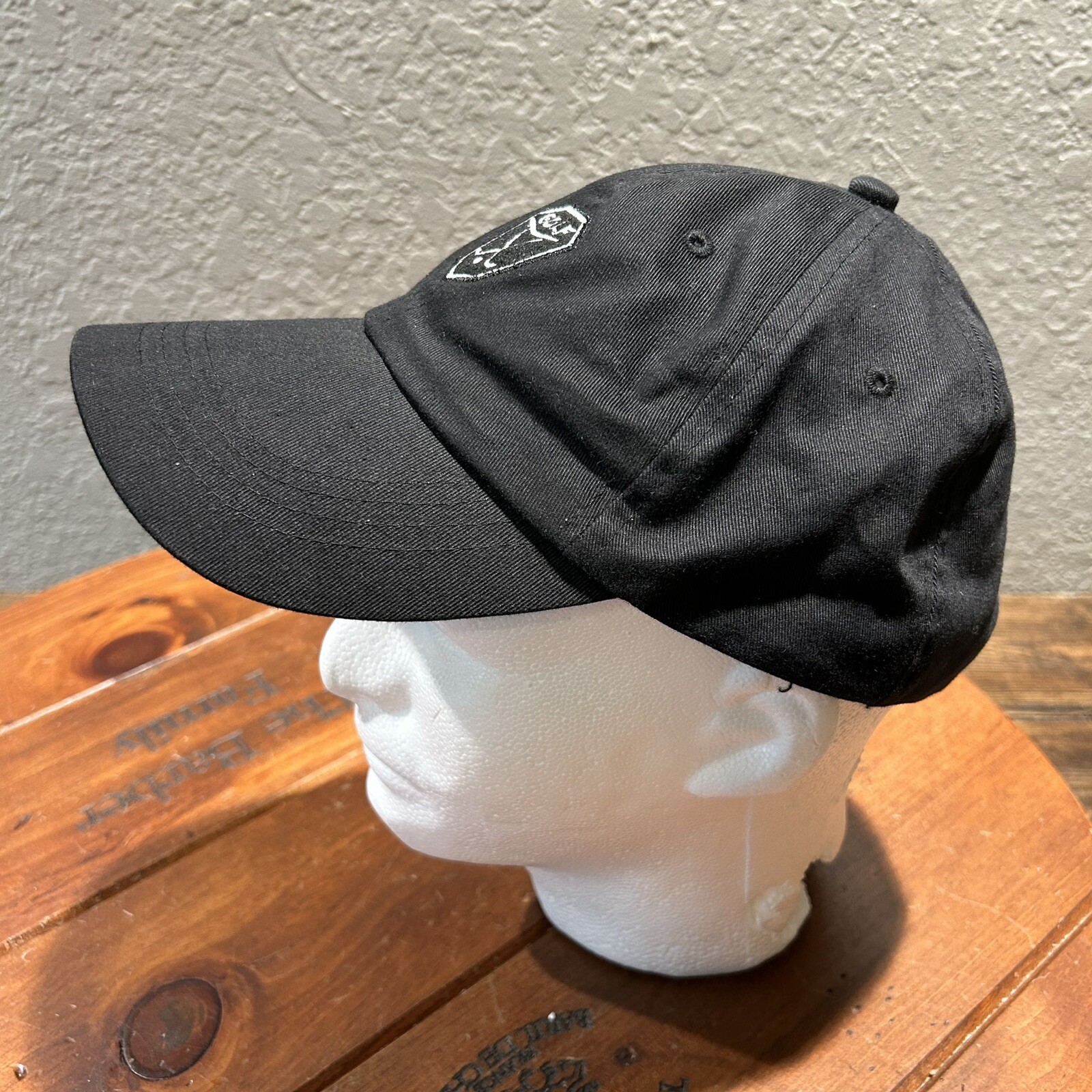 Nike Golf Adjustable Black Hat — Hook Loop Logo O… - image 3