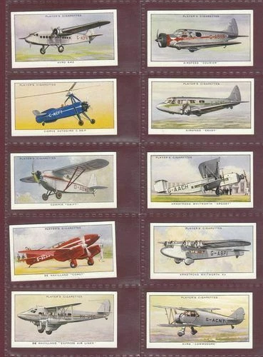 Complete/Full Sets Overseas Issue Collectable Player's Cigarette Cards (1918-1939)
