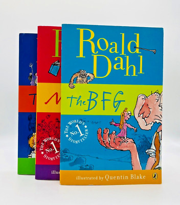 ROALD DAHL 3 PAPERBACK BOOKS: THE BFG, MATILDA, THE WITCHES