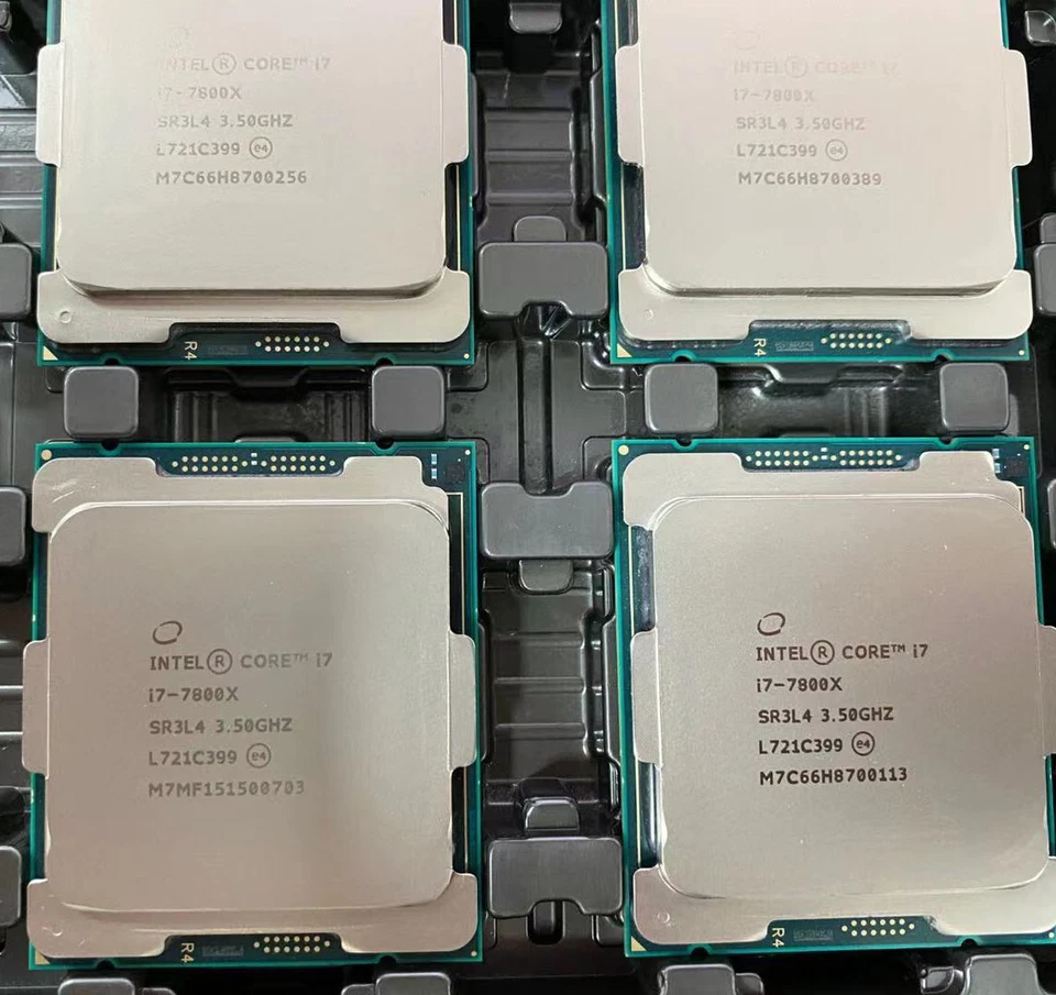 Intel Core i7-7800x CPU processor sr3nh 3.50ghz 6-Core 8.25mb lga-2066 X series - Image 2 of 3