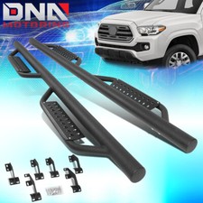 Para Toyota Tacoma 2005-2020 doble cabina estribo lateral barra Nerf estribo negro