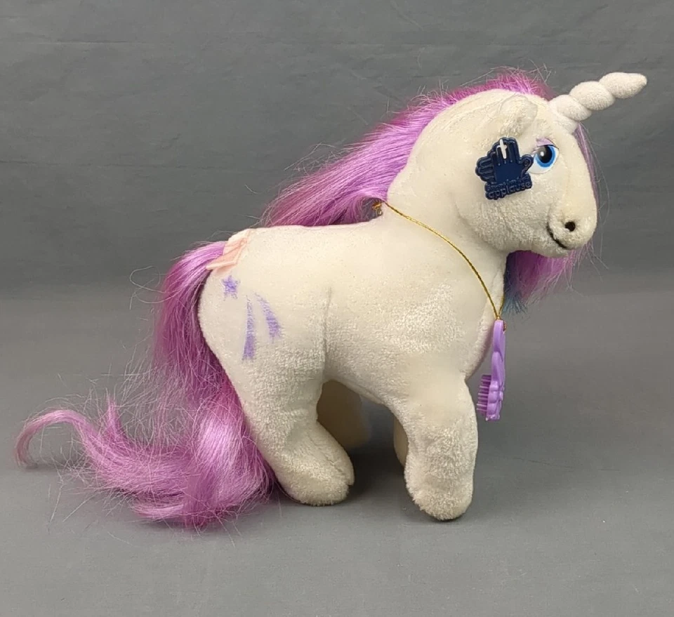 De colección My Little Pony GLORY Peluche Unicornio 1984 Aplausos con Cepillo Collar  Foto 3 de 4