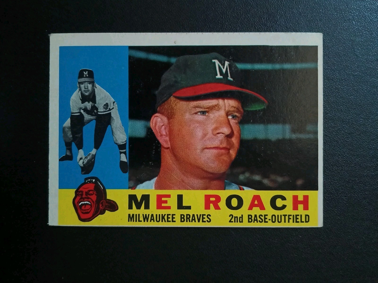 Mel Roach 1960 Topps #491 Milwaukee Braves Free Shipping 